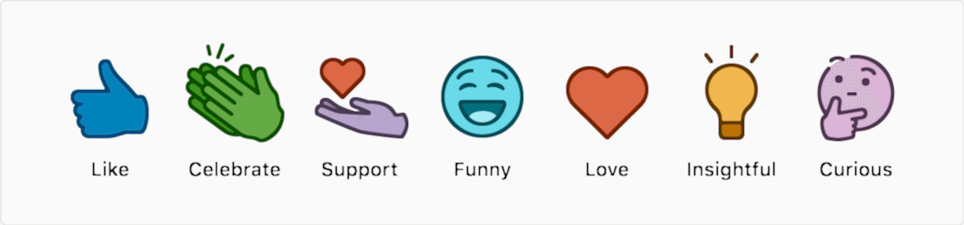 LinkedIn Reactions