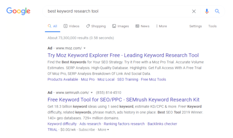 best-keyword-intent-results