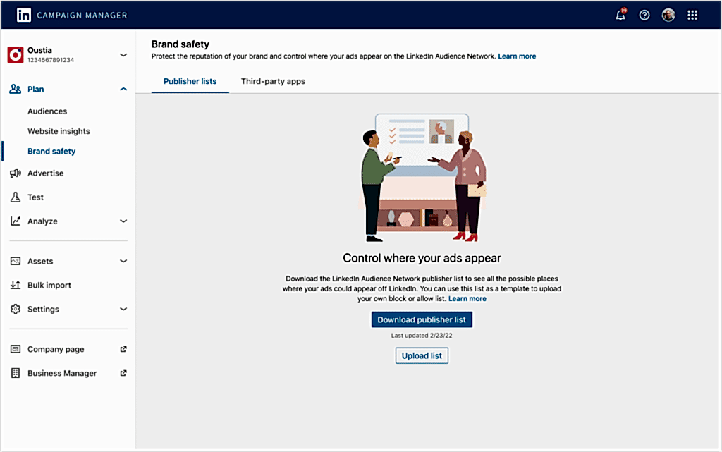 LinkedIn Brand Safety Hub 1