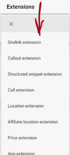google-ads-choose-extension